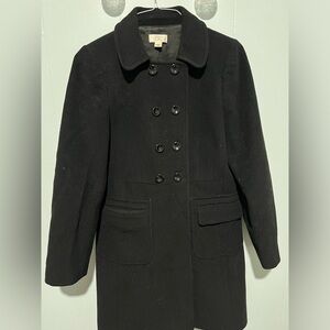 Ann Taylor Loft black bottoms winter coat